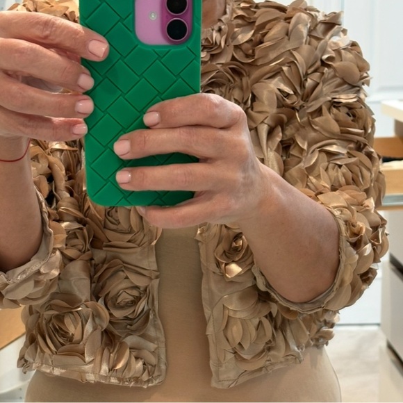 I am jojo Luxurious Rose-Patterned Women's Blazer - Picture 9 of 9